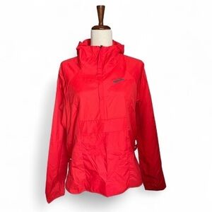 Brooks Cascadia Lightweight Trail Shell Jacket Red Orange Women’s M
